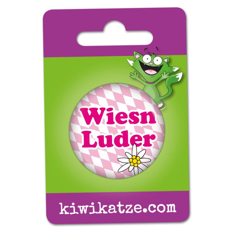 Ansteckbutton Wiesn Luder an Eurolochkarte